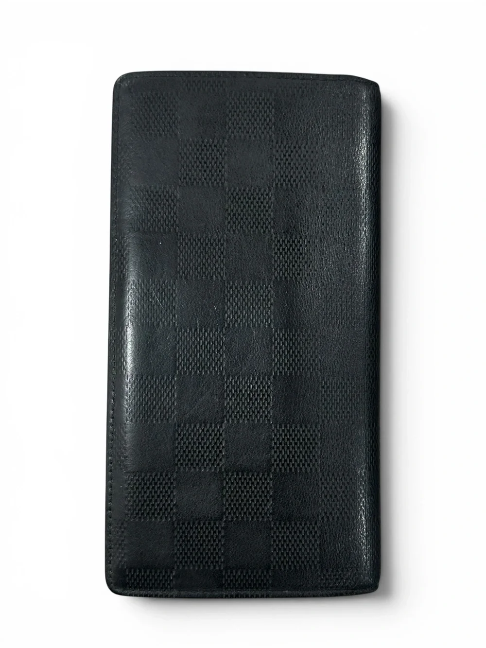 Louis Vuitton Black Damier Infini Leather Embossed Brazza Wallet